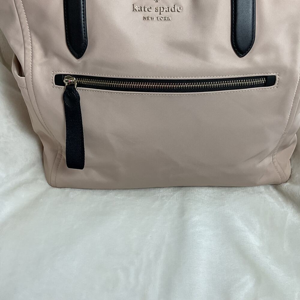 Kate Spade New York Weekender Bag Beige Black Fits over Suitcase 15" in Laptop - Picture 4 of 13